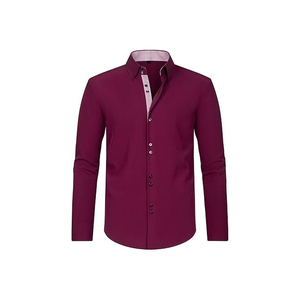 New Fashion Classic Breathable Formal Men's <b>Shirts</b> Basic Casual Slim <b>White</b> <b>Long</b> <b>Sleeve</b> <b>Shirt</b> Branded Casual Clothes - Product Image 4