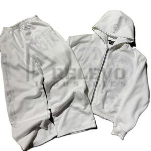 Chándal Informal con Capucha y Hombros Caídos para Hombre, Estampado, con Logotipo Personalizado, 100% Algodón, Ligero, Tejido Francés, Transpirable y de Secado Rápido - Product Image 1