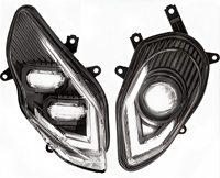 Nouveau phare de moto S1000RR modifié 12V 60W 6000 lm 6500K, ajustement universel