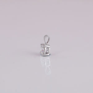 Lujoso mínimo 14KT oro blanco sólido plateado corte laboratorio cultivado diamante colgante diseño personalizado nueva moda colgantes y dijes finos - Product Image 4