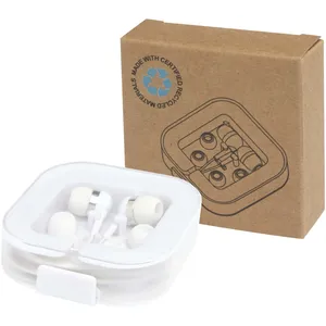 Écouteurs filaires de type C Baekdu avec étui en plastique recyclé, accessoire écologique pour aide auditive - Product Image 1