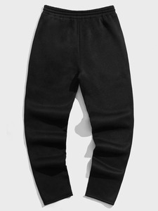 <b>Men's</b> Sweatpants New Arrival Comfortable Thick Cotton Fleece Drawstrings Breathable Black Sweatpants <b>For</b> <b>Men</b> - Product Image 4