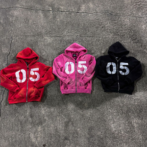 Conjunto de pantalones de chándal con capucha sin cable unisex, conjunto de chándal de dos piezas con capucha y logotipo personalizado sólido de talla grande para mujer - Product Image 3