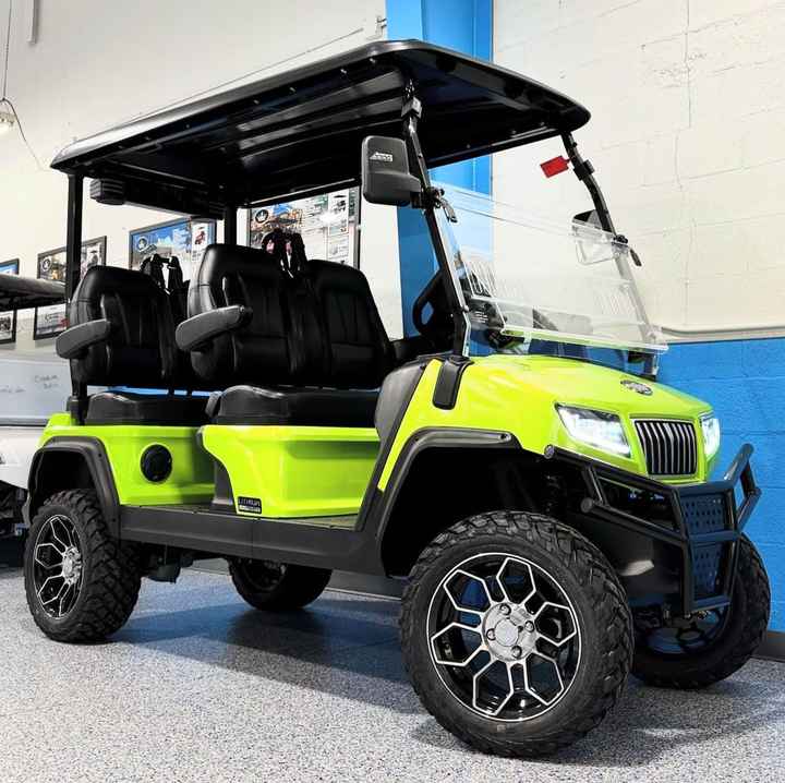 Electric Lifted Golf Cart 2 4 6 8 Seats 4x4 Gasoline Off Road Club Car for Sale Gold Color Custom Free Design Low Price golf