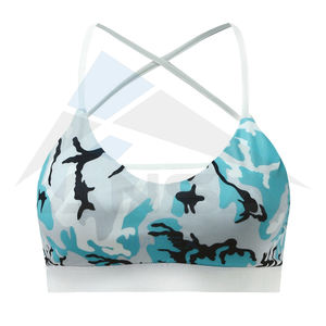 Soutien-gorge de sublimation avec logo personnalisé soutien-gorge de yoga et course à pied par sublimation pour femmes soutien-gorge de sport et d'entraînement respirant pour femmes vente en gros - Product Image 5