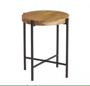 Tabouret de bar de petite taille en bois et métal pour une utilisation dans les pubs, pour la décoration de la maison, du salon, des villas, utilisation de tabouret de bar - Product Image 1