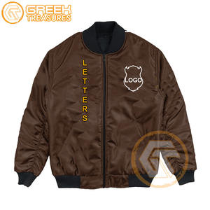 Chaqueta universitaria bordada de satén personalizada Iota Phi Theta Greek Fraternity ropa de tela transpirable chaquetas de hombre al por mayor - Product Image 3