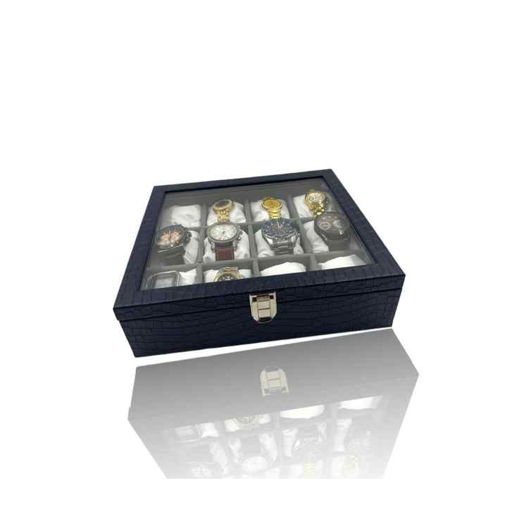 Richbox 12 Watch Box Mango Navy Blue