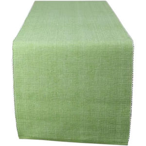 100% coton côtelé Table napperon et coureur de luxe moderne solide carré motif lin napperons pour la maison hôtels mariages - Product Image 1