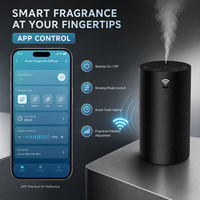 Diffuseur d'arômes portable sans eau avec chargement USB-C, intensité de parfum réglable et design compact pour porte-gobelet de voiture
