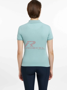 Vente en gros de haut d'équitation pour femmes, tissu extensible léger de qualité supérieure, respirant, séchage rapide, évacuation de l'humidité, équestre élégant - Product Image 6
