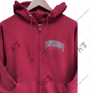 Sweat à capuche unisexe de style hivernal de haute qualité avec logo personnalisé, polaire lourd, broderie, sweat à capuche personnalisé imprimé - Product Image 2