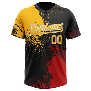 Camisetas de softball de dos botones personalizadas para mujer, ropa de béisbol y softball de alta calidad, camiseta de béisbol por sublimación para niñas - Product Image 6