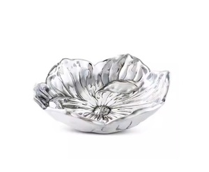 Personnalisé et Logo Disponible en Aluminium Moulé de Haute Qualité Plaqué Or Feuille Designer Table Centre de Table Fruits Bol de Service - Product Image 1