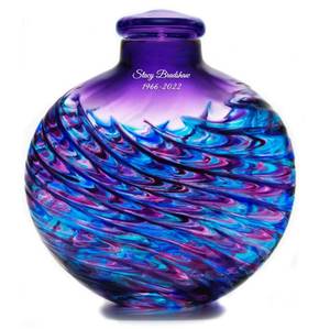 Impressionnant verre de mosaïque de galaxie violette adulte ou moyenne option gravée au laser hommage unique - Product Image 6