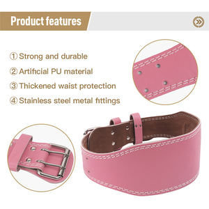 OEM Leather Gym <b>Belt</b> for Men <b>Women</b> Heavy Workout Powerlifting <b>Weightlifting</b> Bodybuilding Fitness Training Customizable Apparel - Product Image 5