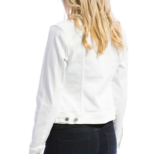 Meilleures ventes Vestes en jean de couleur unie Vêtements décontractés Personnalisez votre propre design avec une veste en jean de haute qualité pour femmes - Product Image 6