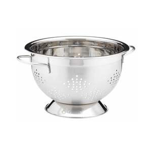 Stainless Steel Colander European Design Eco-Friendly Durable Construction Resists Bending Heavy <b>Pasta</b> Vegetable Washing - Product Image 4