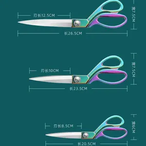 Ciseaux de couture professionnels ciseaux de tailleur en acier inoxydable 8/9/10 pouces coupe-tissu bricolage outils et accessoires de couture - Product Image 2