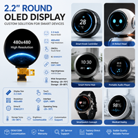 Módulo AMOLED Circular de 2.2 Pulgadas con Pantalla Táctil OLED ONCELL Personalizado para Mayoristas, para Hub de Hogar Inteligente, Vehículos, HMI, Robots, Pantallas Faciales y Oculares