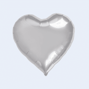 Palloncino a forma di cuore in lamina argentata da 18 pollici, decorazione per feste, confezione da 12 pezzi - Product Image 1