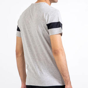 Camiseta de ajuste Formal para hombre de verano 2025, diseño de Panel personalizado transpirable con tejido de punto de mezcla rápida, ajuste Regular al por mayor - Product Image 5