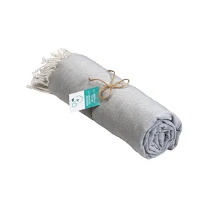 Pareo in Cotone Riciclato, Accessorio Sostenibile per Giornate di Spiaggia Eco-Friendly - Product Image 6