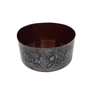 Portavelas de Adviento de Metal de hierro de Venta caliente acabado gris para decoración de iluminación de fiesta de Navidad y hogar al por mayor a granel - Product Image 1