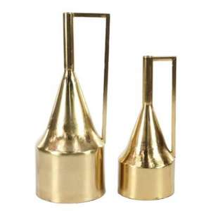 Jarrón de metal de estilo antiguo de primera calidad para uso exclusivo en el hogar o la oficina, jarrón de metal de tamaño y forma personalizada con acabado pulido dorado - Product Image 6