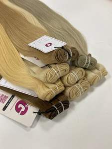 Paquetes de cabello humano vietnamita de lujo súper doble Tejido de un donante Cabello de color liso Marrón claro Encaje HD Wave Envío de DHL - Product Image 3