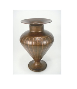 แจกันตั้งพื้นโลหะลายคราบทองแดงสำหรับของตกแต่งบ้าน - Product Image 1