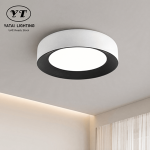 Modern Dimmable Round Led Ceiling <b>Light</b> With Acrylic Iron Tri Color Surface Mount For Bedroom Living Room Home <b>Decor</b> - Product Image 1