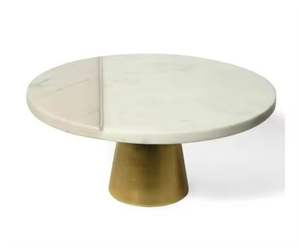 Hot Selling Marble Cake Stand Small Natural Agate White Marble for Customized Size with Natura - Product Image 4