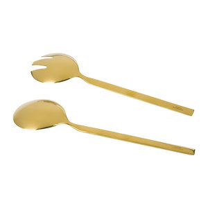 Cuillère à salade en métal avec poignée en laiton, outil de cuisine, vaisselle pour la cuisine - Product Image 6