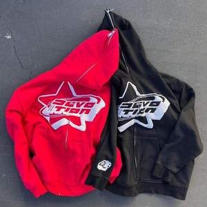 Sudadera con Capucha Unisex de Poliéster/Algodón, con Cierre, Corte Regular, Estampado 3D con Letras en Relieve, Antiarrugas, Estilo Urbano, Talla Grande, para Otoño, con Logotipo Personalizado - Product Image 2