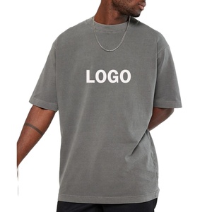 Camisetas de Hombre de Algodón Grueso Estilo Urbano con Logotipo Personalizado 2026, Camiseta Vintage con Estampado Gráfico de Alta Calidad, Lavado Ácido - Product Image 4