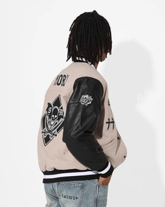 Nueva Chaqueta de Béisbol Masculina al por Mayor, Chaqueta de Moda para Hombre con Logotipo Personalizado, Chaqueta de Alta Calidad con Parches - Product Image 4