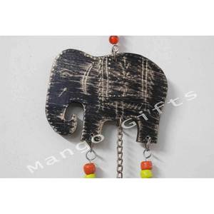 Antique Finish 42 cm <b>Elephant</b> Bells Indian Metal Craft Wall <b>Decor</b> Hanging Ornaments Traditional Creative for Living Handmade - Product Image 2