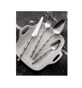 Juego de cubiertos de acero inoxidable moderno a la moda para restaurante, ensalada, vajilla, cuchara, proveedor mayorista - Product Image 1