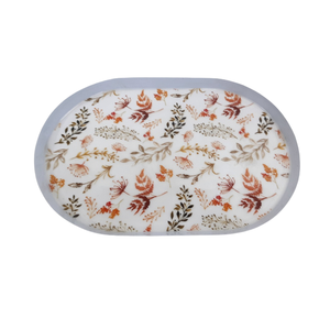 Nouveau plateau ovale décoratif en fer avec autocollant en émail Restaurant plateau de service alimentaire pour la décoration de table à la main - Product Image 4