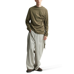 กางเกงยีนส์ทรงขาบานคุณภาพสูงสำหรับผู้ชาย สไตล์สตรีทแวร์ รับสกรีนโลโก้ กางเกงยีนส์ทรงหลวมสำหรับผู้ชาย ผลิตในปากีสถาน - Product Image 4