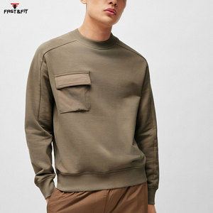 Sudadera de manga larga lisa de tela de algodón hecha profesional para hombre a la venta nuevo diseño sudaderas con capucha sudadera - Product Image 3