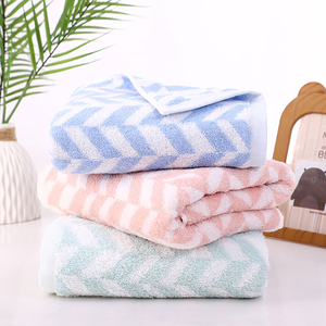 Ensemble de serviettes de bain en coton biologique 100% personnalisé, prix d'usine OEM, design de qualité, serviette de bain - Product Image 5