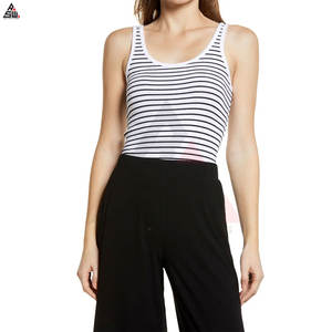 Camisetas sin Mangas Básicas Ajustadas de Alta Calidad para Mujer, Mezcla de Poliéster/Algodón, Logotipo Personalizado, Transpirables, Tallas Grandes, Ligeras, de Secado Rápido, Casuales - Product Image 4