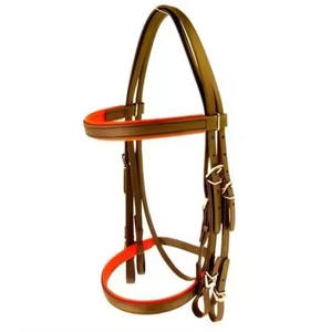 Bride de cheval en cuir d'équitation de haute qualité professionnelle pour l'extérieur, personnalisation acceptée, licol par ARMANDIOUS - Product Image 1