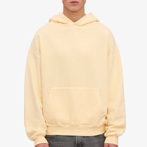 เสื้อฮู้ดดี้คุณภาพสูงสำหรับผู้ชาย ผ้าฝ้าย 100% ปักลาย เสื้อสเวตเชิ้ตผู้ชาย ทรงหลวม ไหล่ตก ไซส์ใหญ่ - Product Image 1