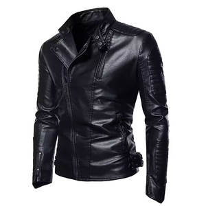Chaqueta de Cuero Vintage Casual para Motocicleta de Alta Calidad 2025, Abrigo de Cuero Genuino para Hombre, Moda Otoñal - Product Image 4