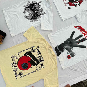 เสื้อยืดพิมพ์ลายพัฟสำหรับผู้ชายเสื้อยืดรุ่นเฮฟวีเวตผ้าคอตตอนออร์แกนิกปรับแต่ง3D ได้ตามต้องการ - Product Image 6