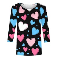 T-shirt long décontracté grande taille pour femme, été, uni, imprimé personnalisé, manches courtes, col rond, motif graphique, 100 % coton, séchage rapide