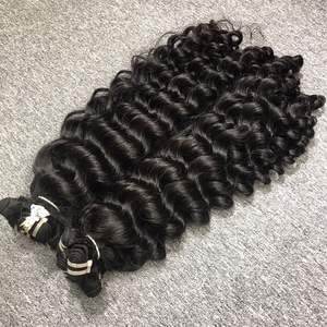 100% cabello virgen crudo cabello rizado vietnamita, extensión de cabello humano para mujeres negras - Product Image 3